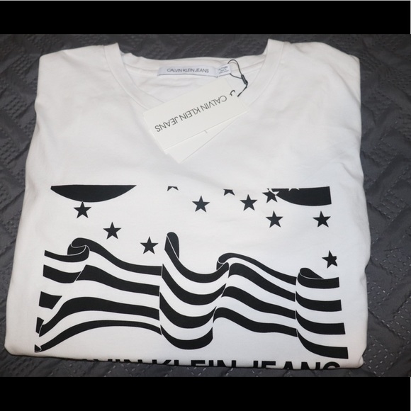 Calvin Klein Jeans White Tshirt size XXl - Picture 4 of 5